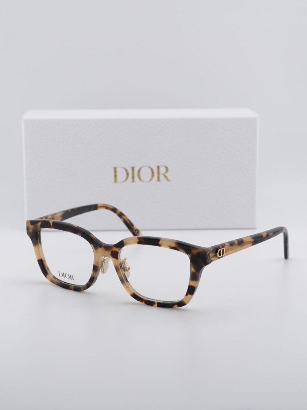 Dior DIORGLOWO S1F 2400 Square Women Eyeglasses 51mm - Shiny Havana